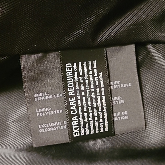 Leather moto jacket NWOT - Picture 9 of 11